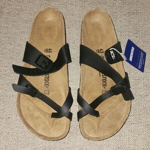 Birkenstock Black and Tan Sandals